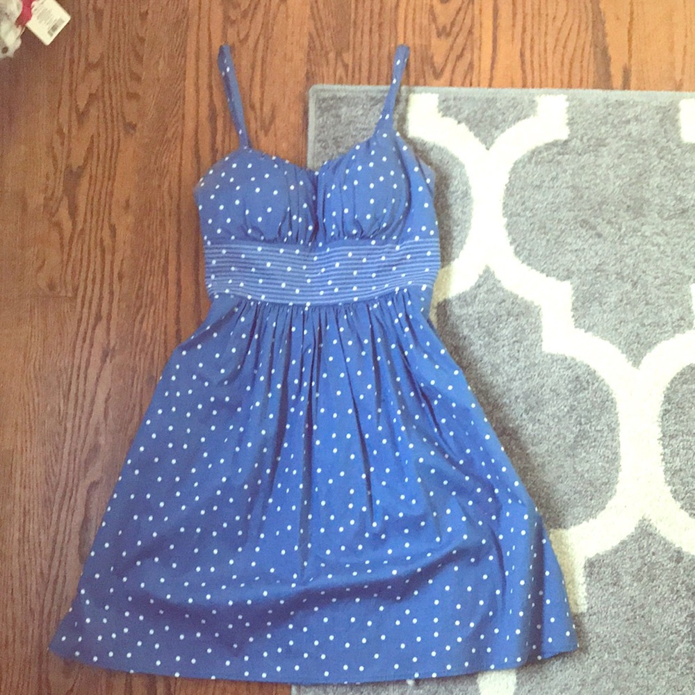 Blue Polka Dot Dress